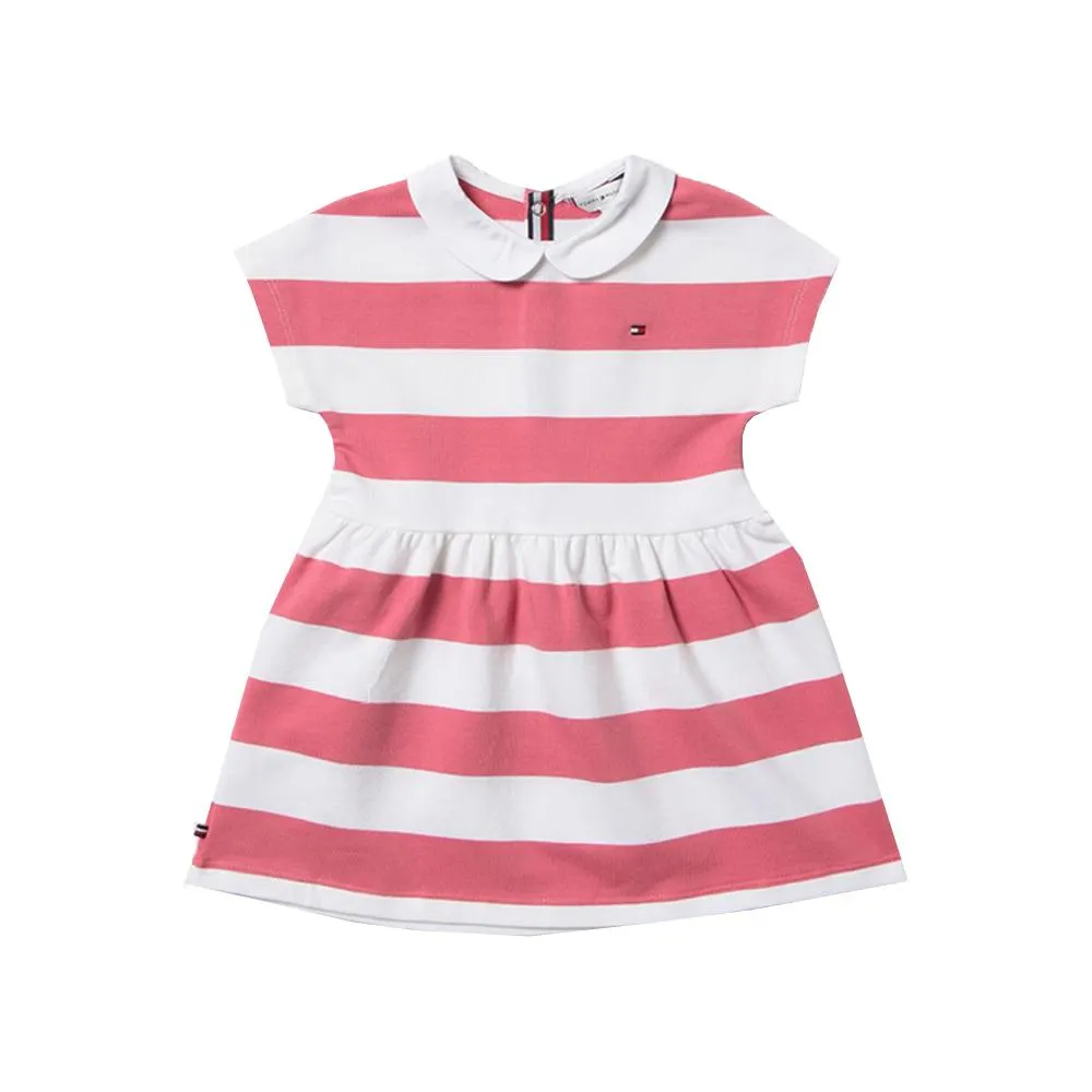  VESTITO TOMMY HILFIGER. BIANCO/FUCSIA 