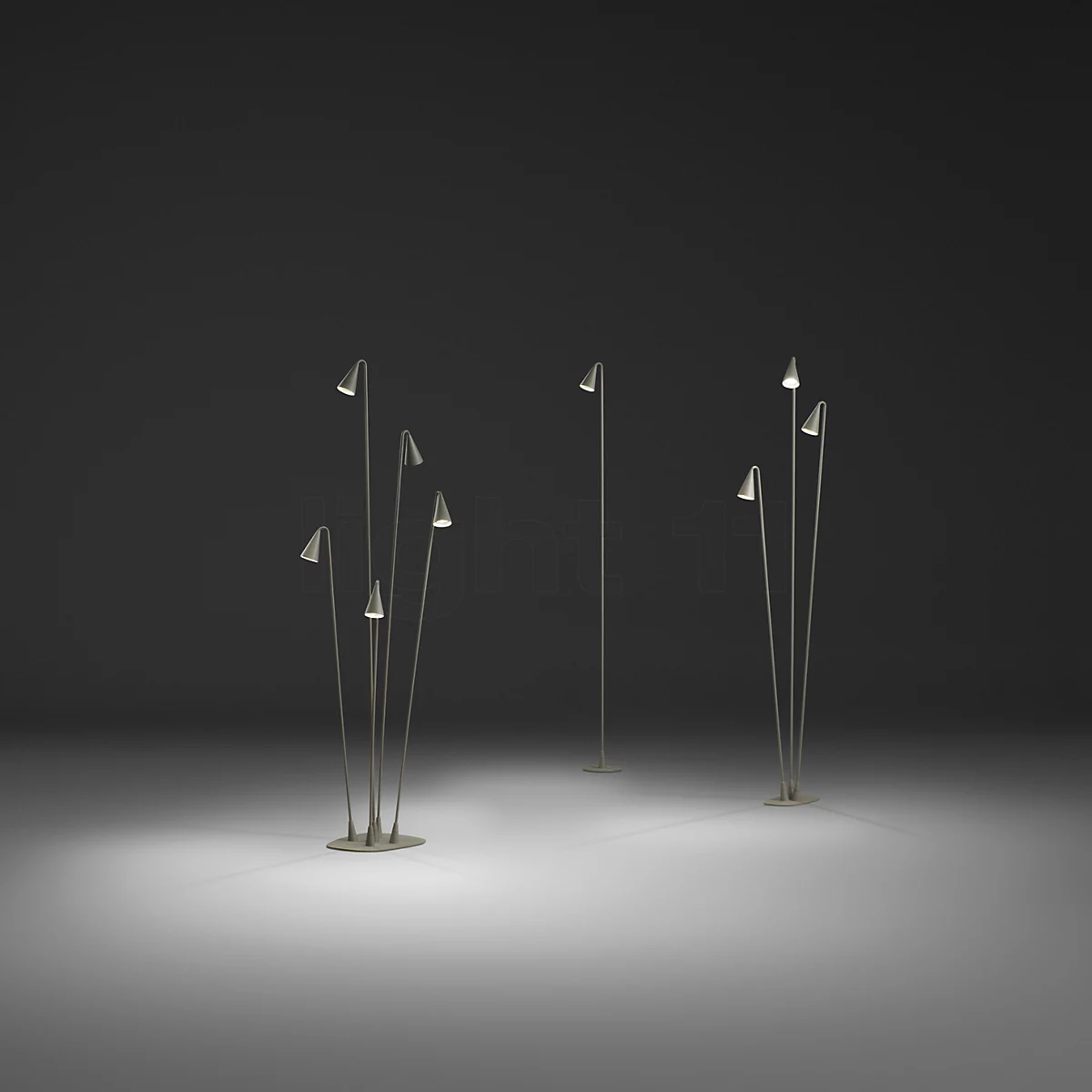 Vibia Brisa Lampada da terra LED 5 fuochi