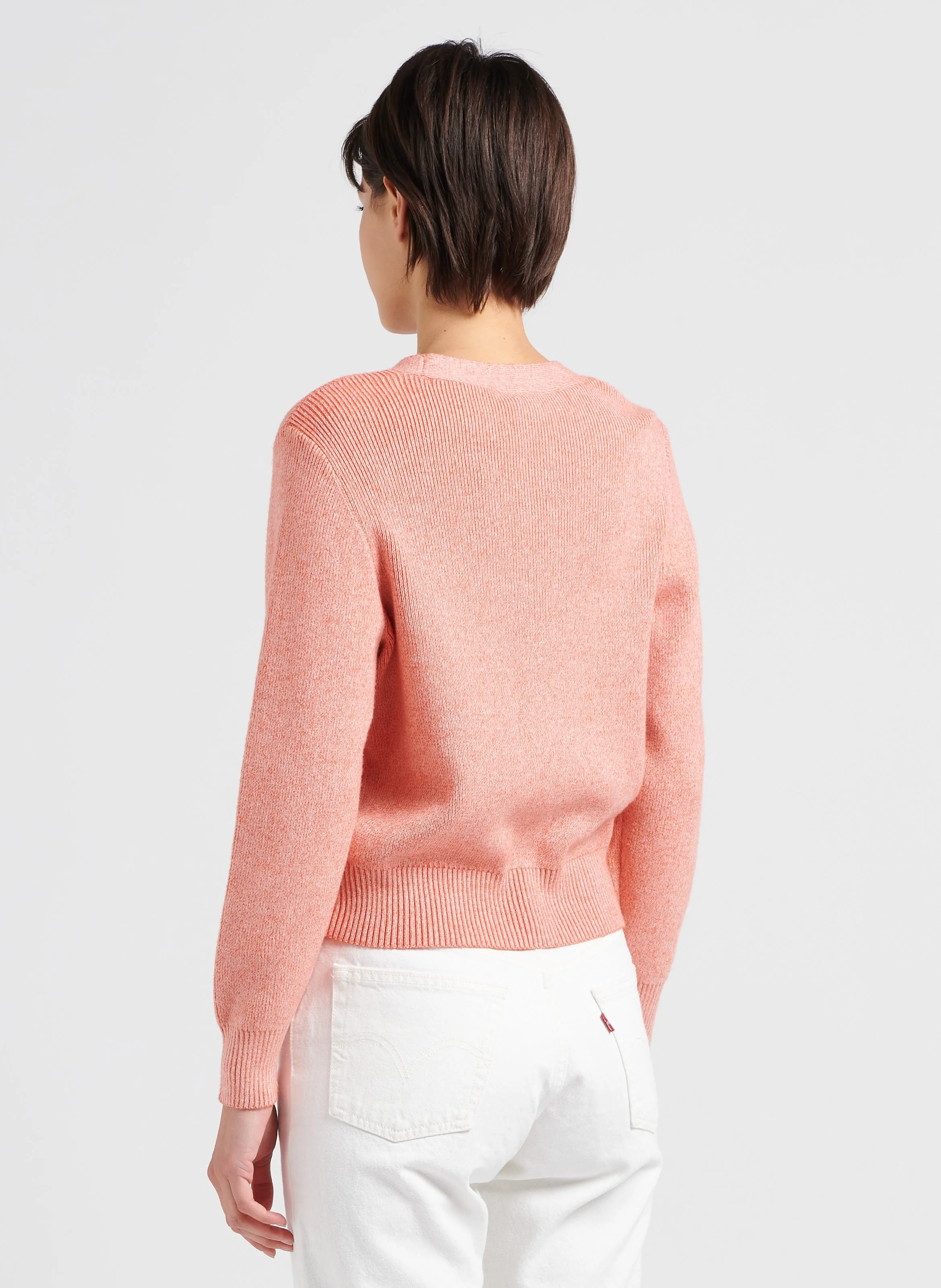  VILA   Cardigan scollo a V in misto viscosa | Rosa
