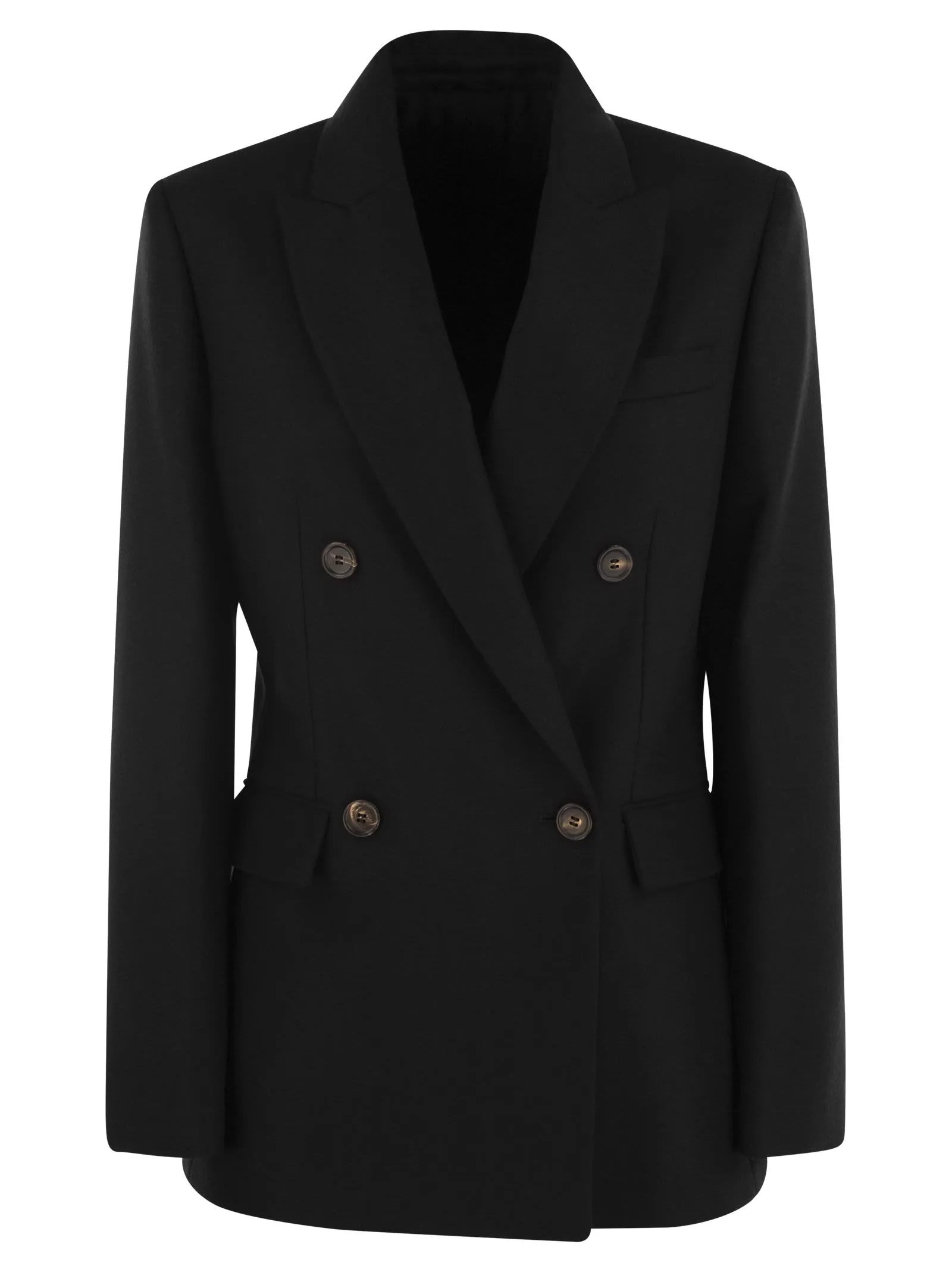Wool and cashmere jacket with necklace