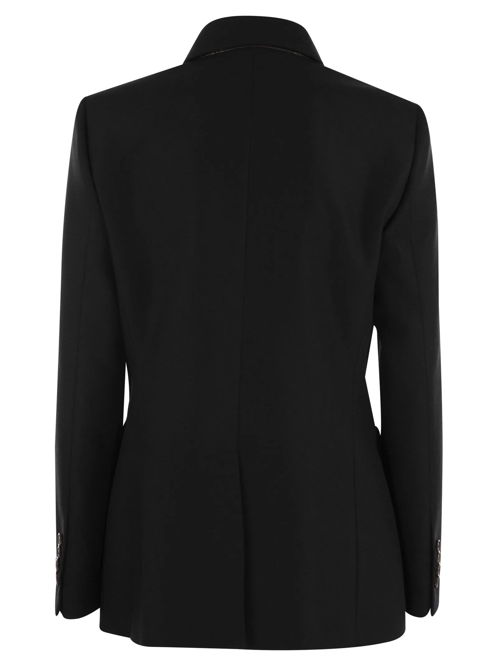 Wool and cashmere jacket with necklace