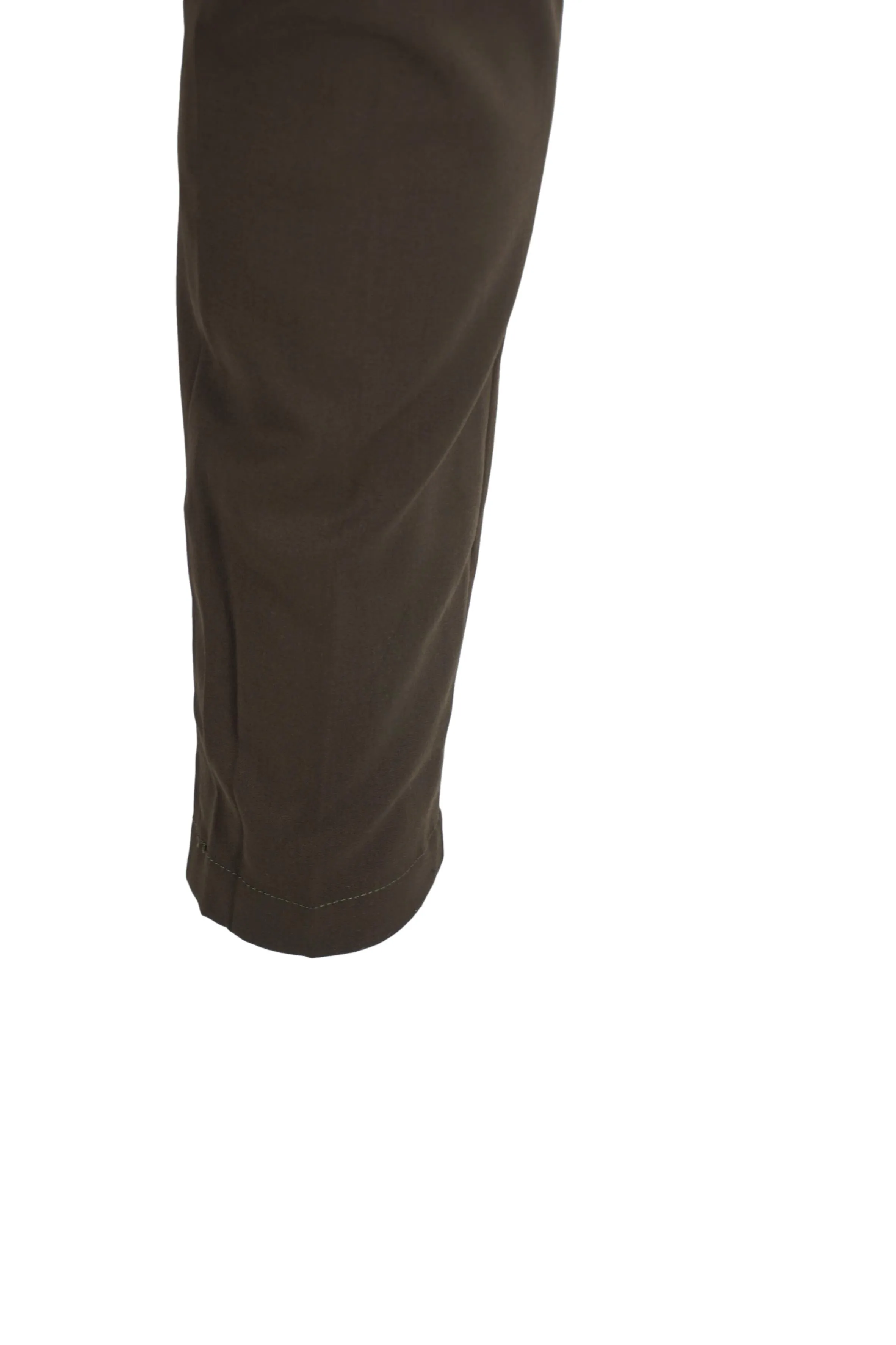 Wool Effect Chino Trousers / Green