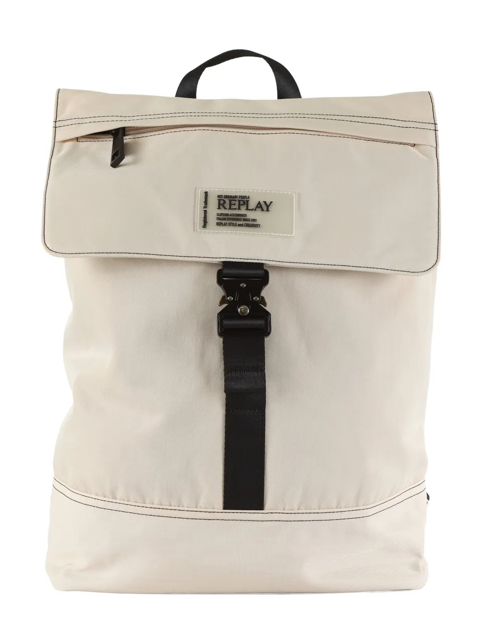 Zaino in twill con patch logo