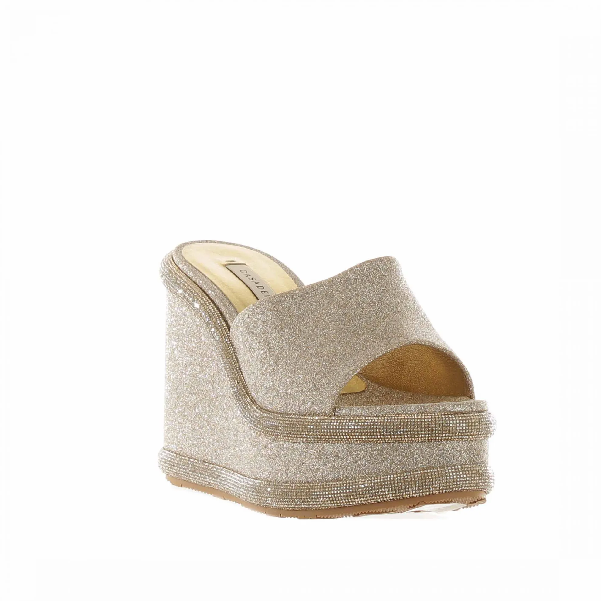 Zeppa stratosphere in glitter con cristalli