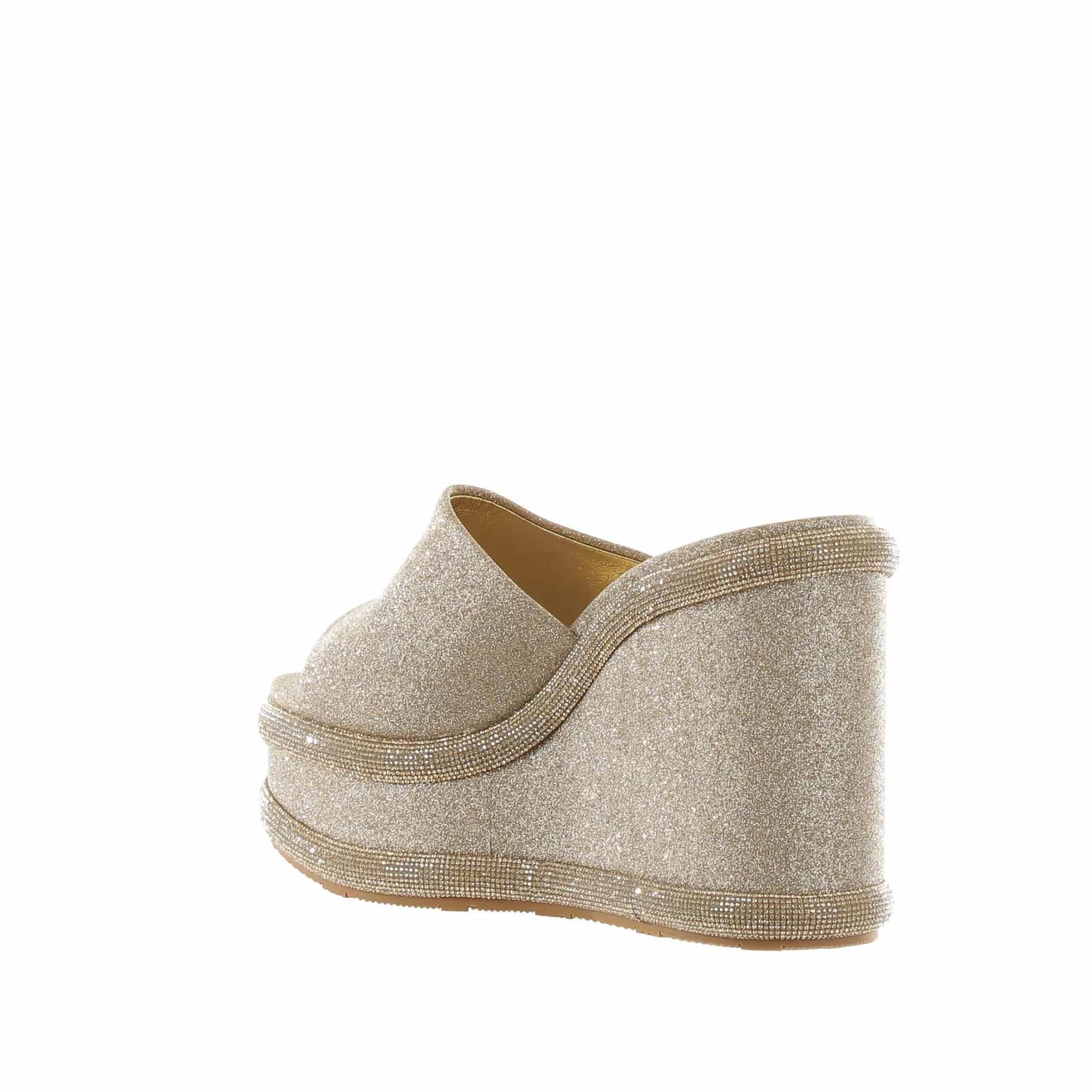 Zeppa stratosphere in glitter con cristalli